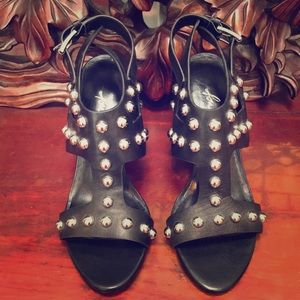 NEVER WORN Bergdorf Goodman Studded sandals